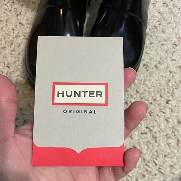 Hunter Glossy Black Boots - Picture 4 of 4